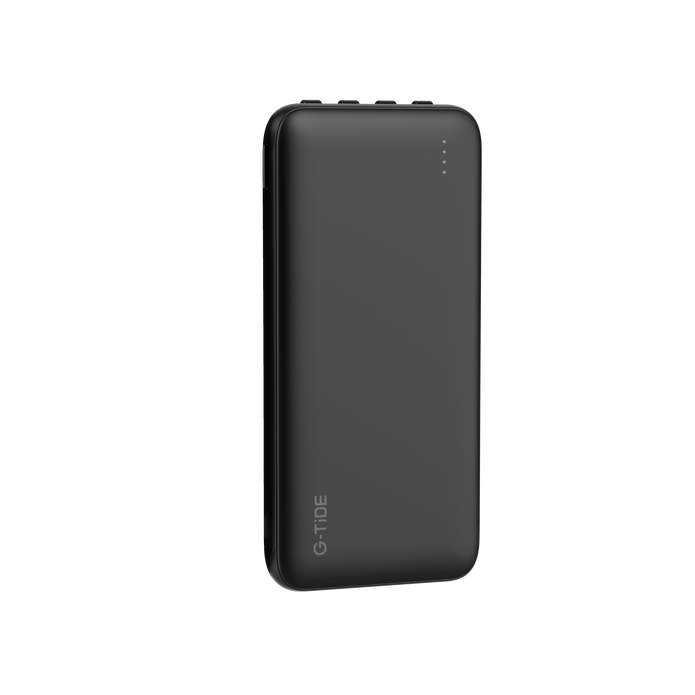 Power Bank G-Tide P1 — 10.000 mAh | 4 Cables Integrados USB, Micro USB, Tipo-C y Lightning