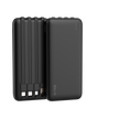 Power Bank G-Tide P1 — 10.000 mAh | 4 Cables Integrados USB, Micro USB, Tipo-C y Lightning