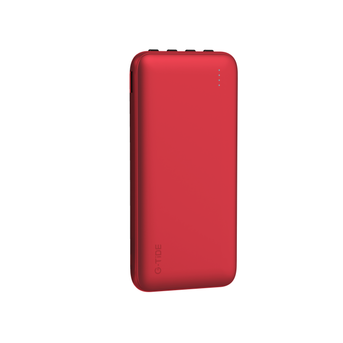 Power Bank G-Tide P1 — 10.000 mAh | 4 Cables Integrados USB, Micro USB, Tipo-C y Lightning