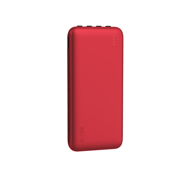 Power Bank G-Tide P1 — 10.000 mAh | 4 Cables Integrados USB, Micro USB, Tipo-C y Lightning
