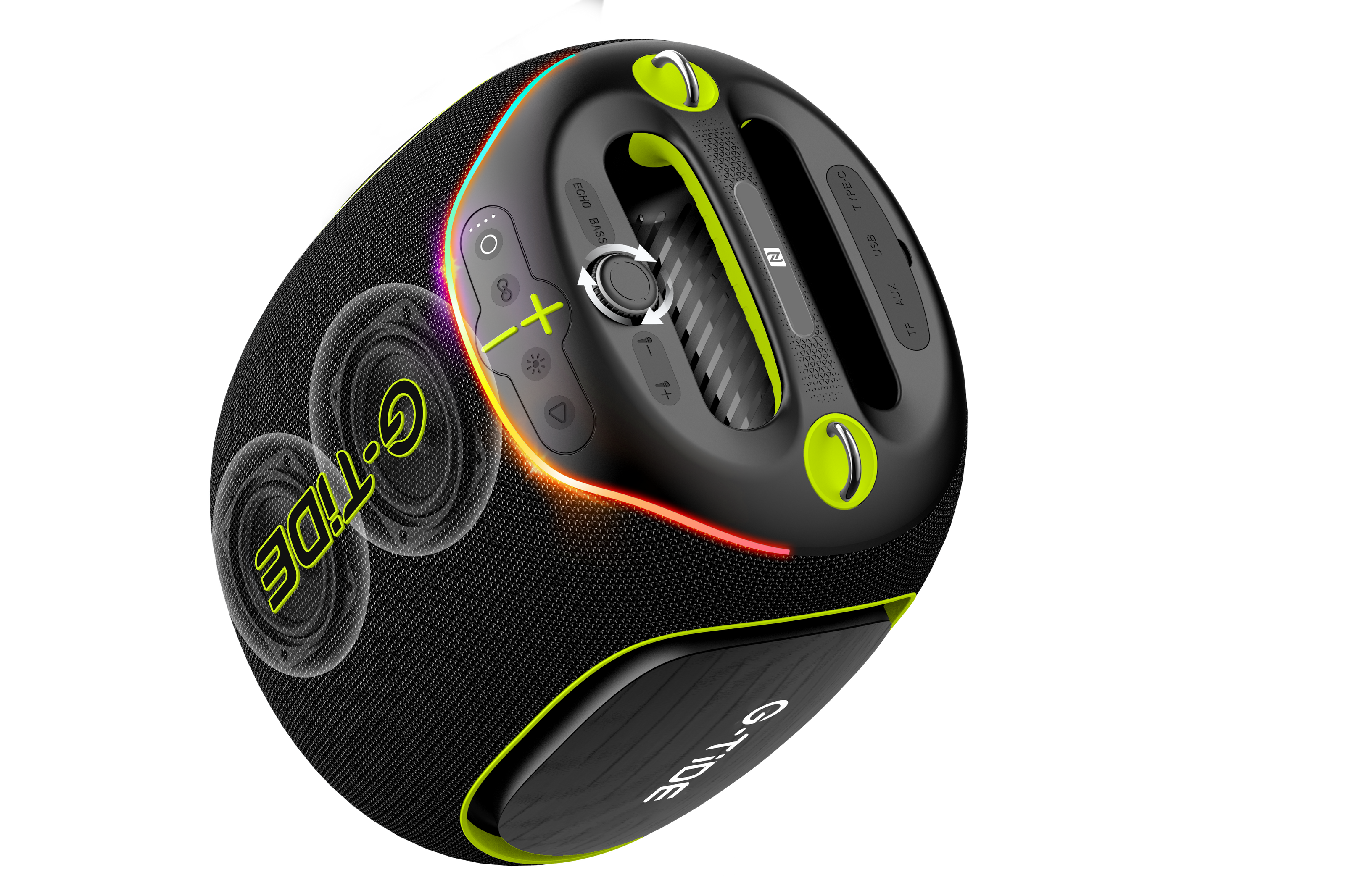 Parlante Bluetooth ThunderBass Max G-TiDE Potente 9000mAh Luces RGB BT 5.3