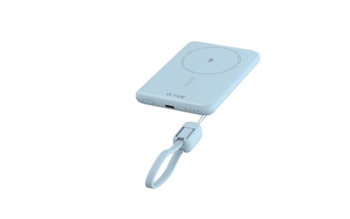 Power Bank G-Tide Slim 01 — 5.000 mAh | Ultra Delgada con Carga Inalámbrica 20W + USB-C