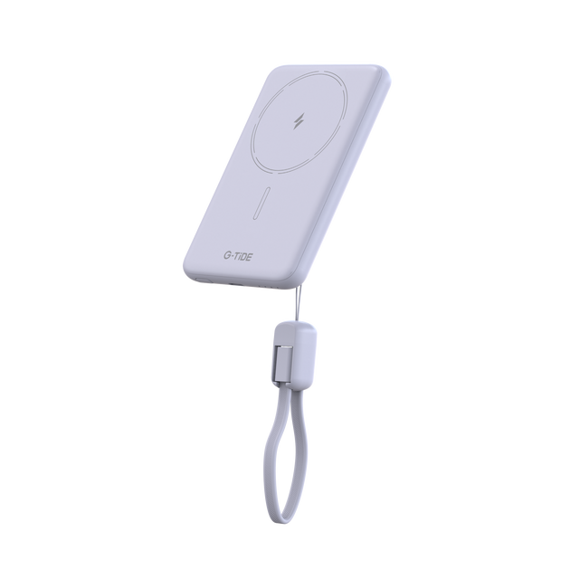 Power Bank G-Tide Slim 01 — 5.000 mAh | Ultra Delgada con Carga Inalámbrica 20W + USB-C