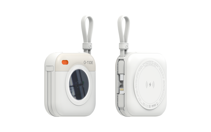 Power Bank G-Tide Multi X1 3 en 1 — 10.000 mAh | Carga Inalámbrica + USB-C + Lightning