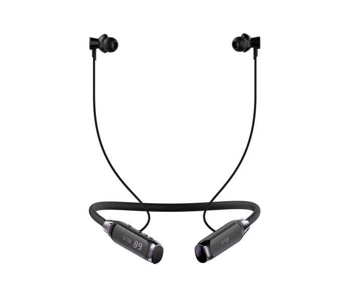 Audífonos Bluetooth G-TiDE EG22 Tipo Collar 5.3 ENC Batería 500mAh Pantalla LED