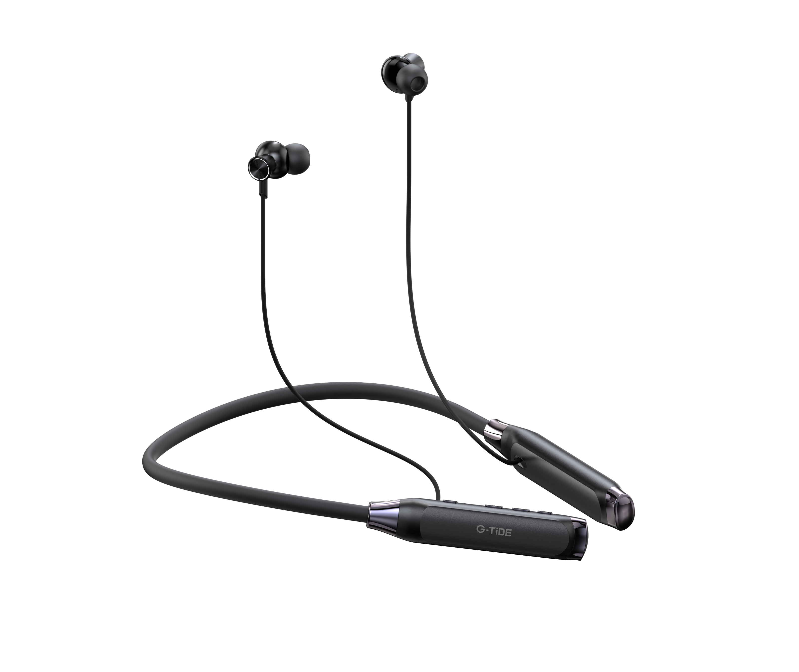 Audífonos Bluetooth G-TiDE EG22 Tipo Collar 5.3 ENC Batería 500mAh Pantalla LED