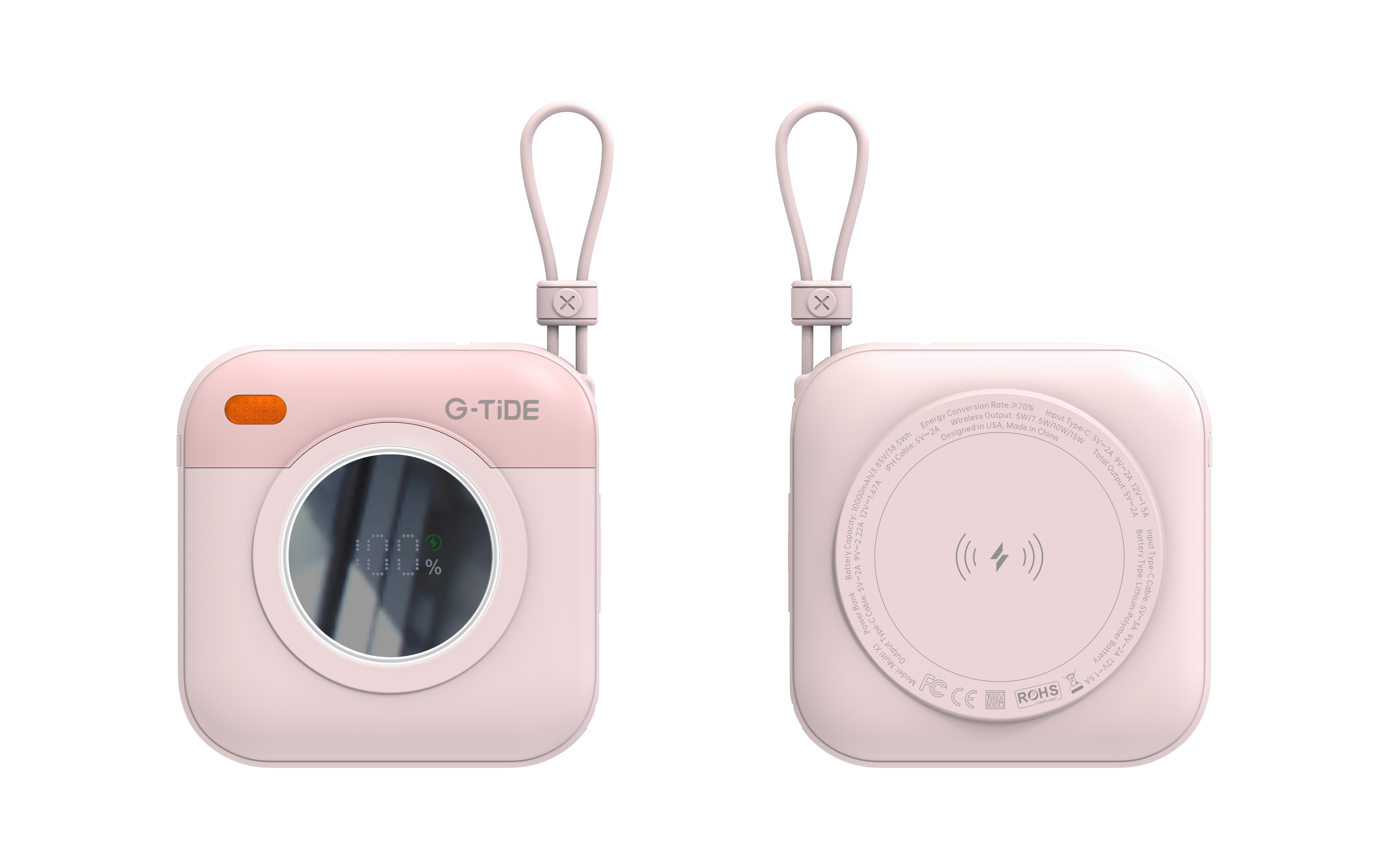 Power Bank G-Tide Multi X1 3 en 1 — 10.000 mAh | Carga Inalámbrica + USB-C + Lightning