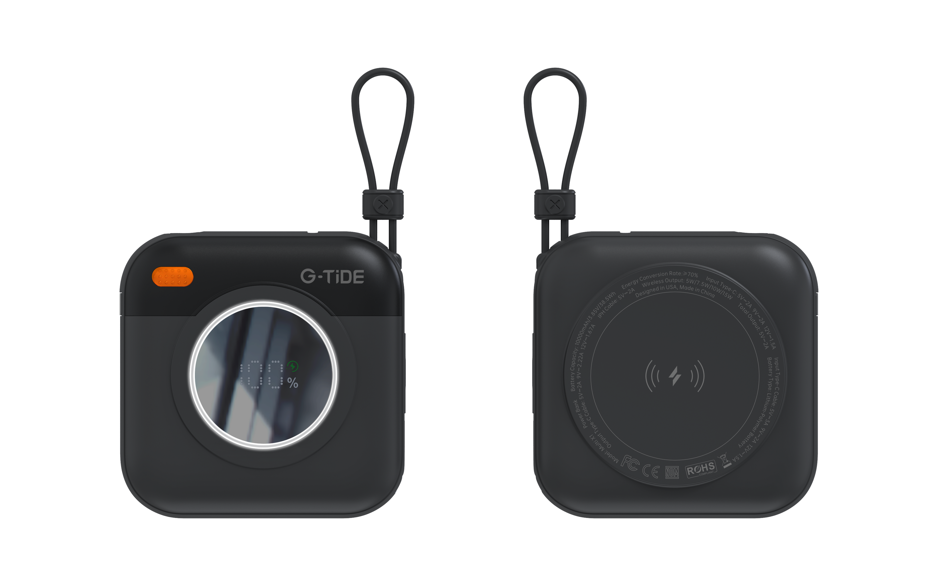 Power Bank G-Tide Multi X1 3 en 1 — 10.000 mAh | Carga Inalámbrica + USB-C + Lightning