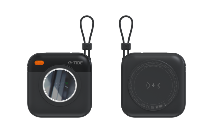 Power Bank G-Tide Multi X1 3 en 1 — 10.000 mAh | Carga Inalámbrica + USB-C + Lightning