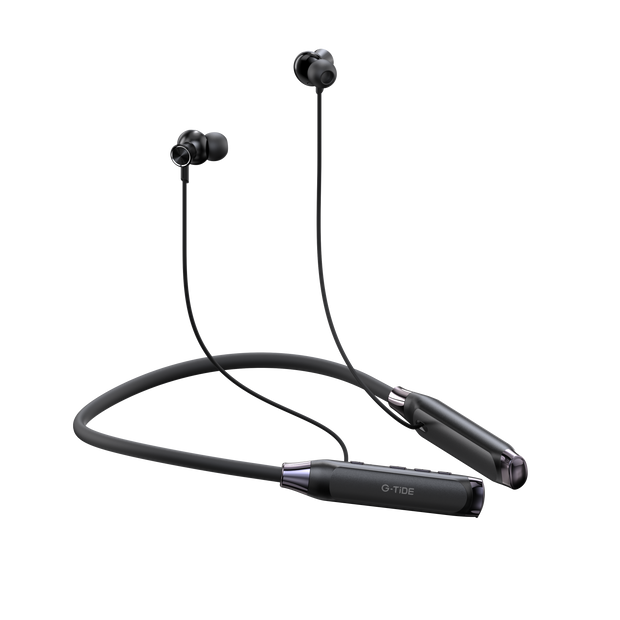 Audífonos Bluetooth G-TiDE EG22 Tipo Collar 5.3 ENC Batería 500mAh Pantalla LED