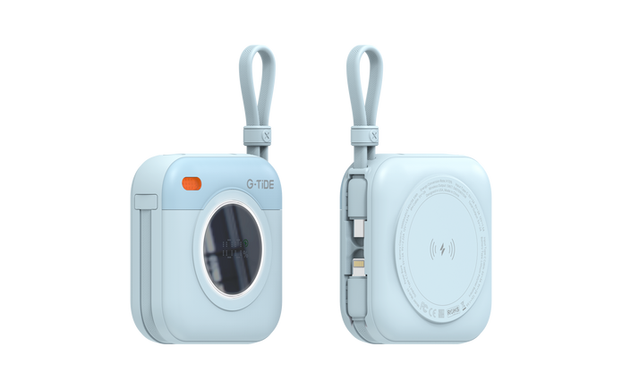 Power Bank G-Tide Multi X1 3 en 1 — 10.000 mAh | Carga Inalámbrica + USB-C + Lightning