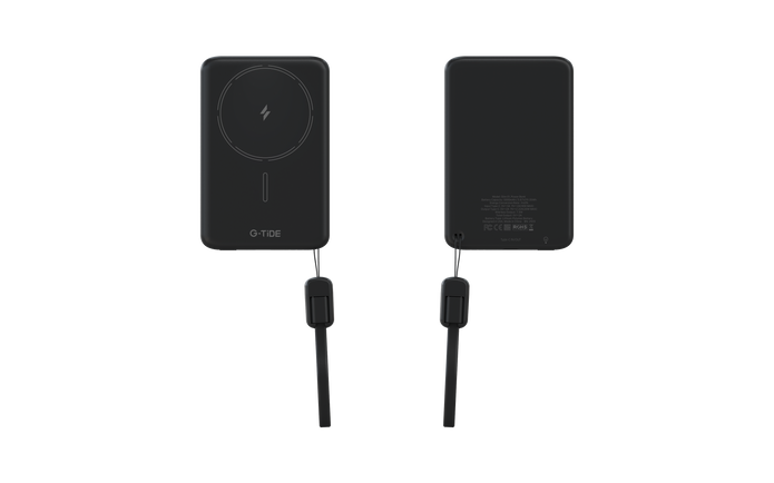 Power Bank G-Tide Slim 01 — 5.000 mAh | Ultra Delgada con Carga Inalámbrica 20W + USB-C
