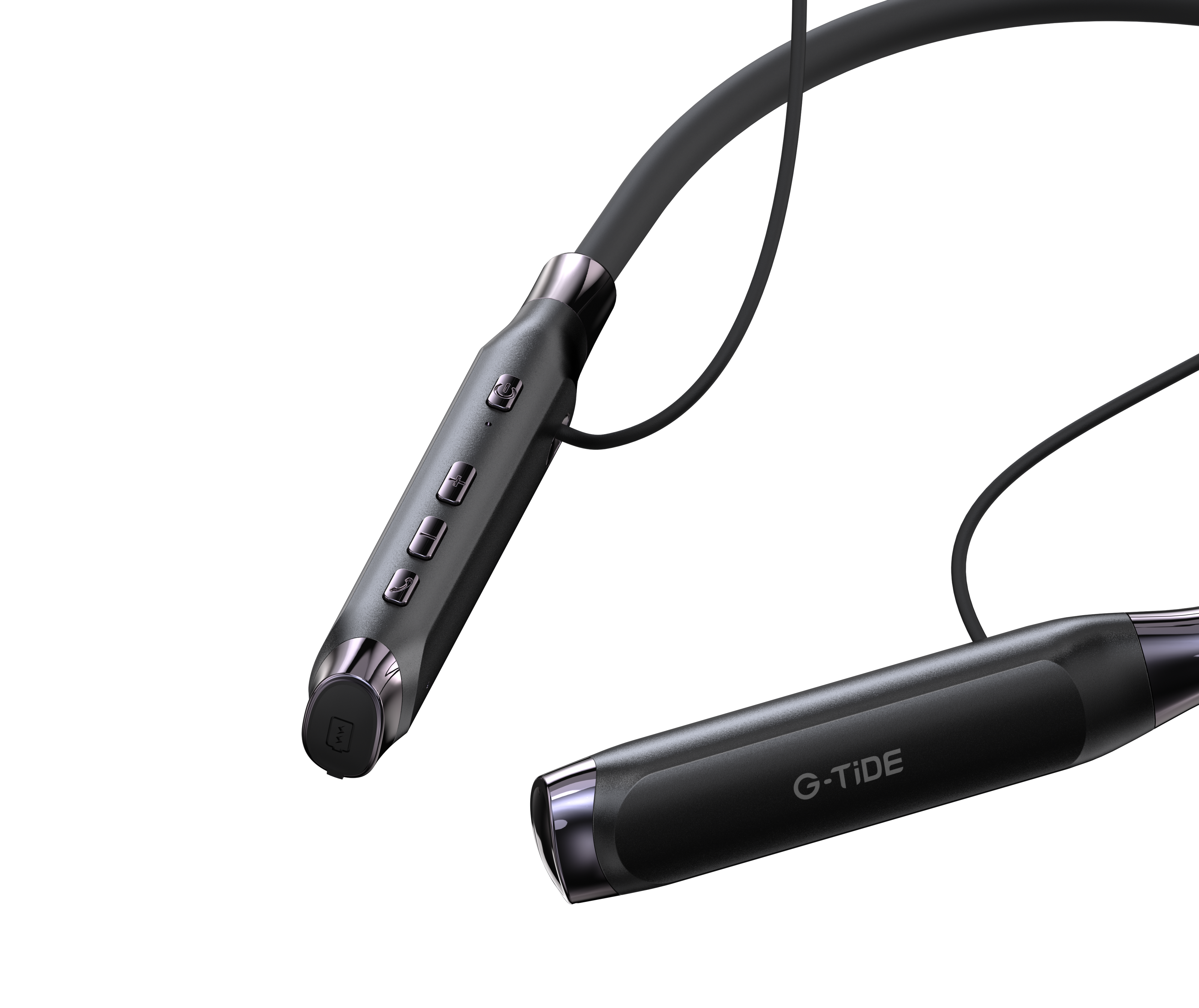 Audífonos Bluetooth G-TiDE EG22 Tipo Collar 5.3 ENC Batería 500mAh Pantalla LED