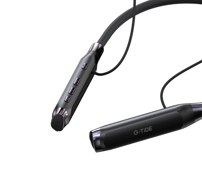 Audífonos Bluetooth G-TiDE EG22 Tipo Collar 5.3 ENC Batería 500mAh Pantalla LED