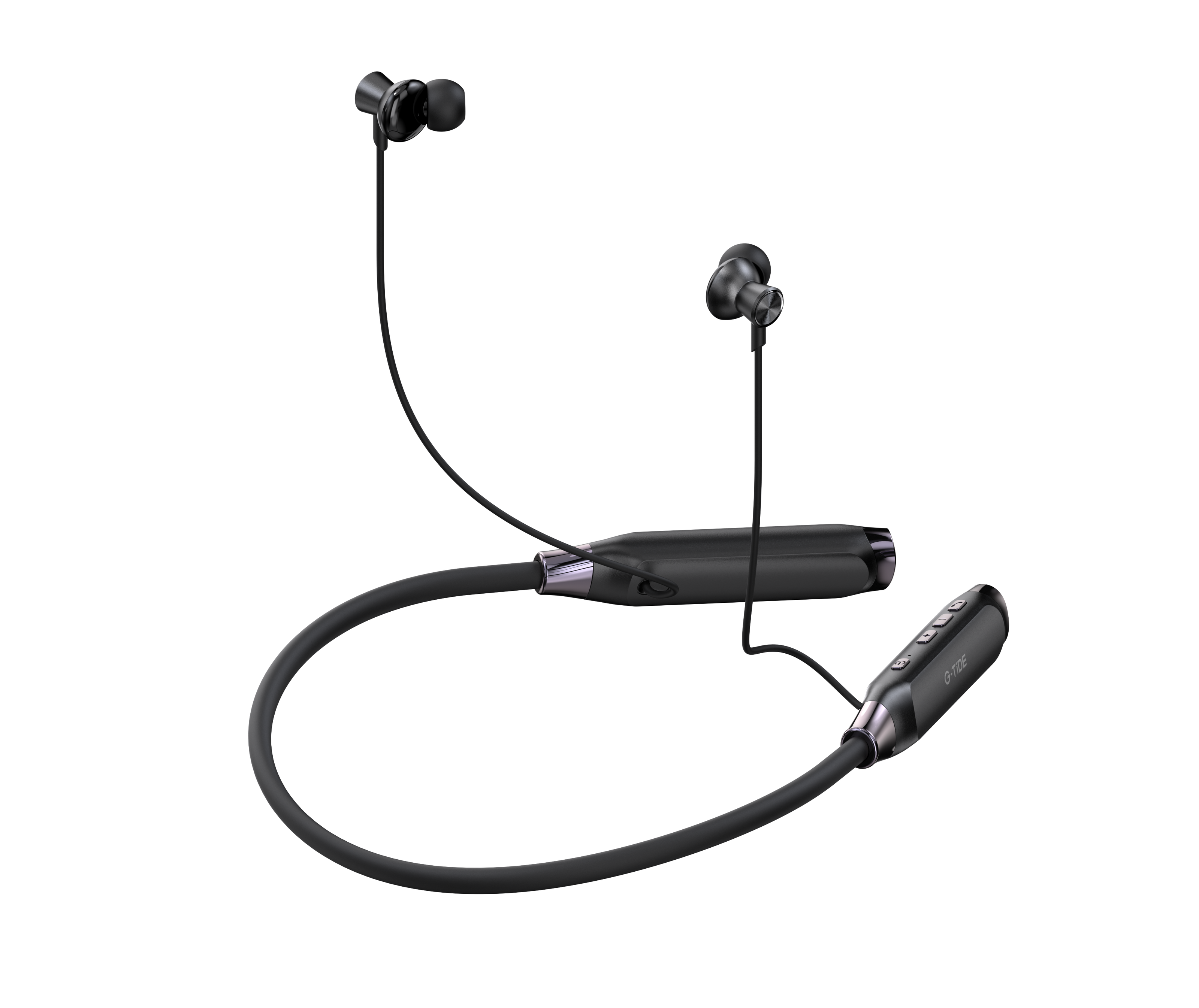 Audífonos Bluetooth G-TiDE EG22 Tipo Collar 5.3 ENC Batería 500mAh Pantalla LED