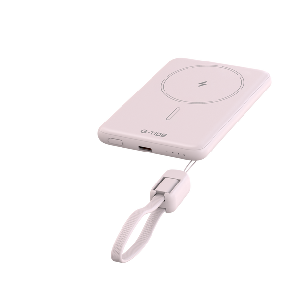 Power Bank G-Tide Slim 01 — 5.000 mAh | Ultra Delgada con Carga Inalámbrica 20W + USB-C