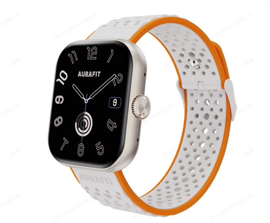 Smartwatch Aurafit UB6 Pro AMOLED Llamadas Bluetooth IA Salud + Audífonos