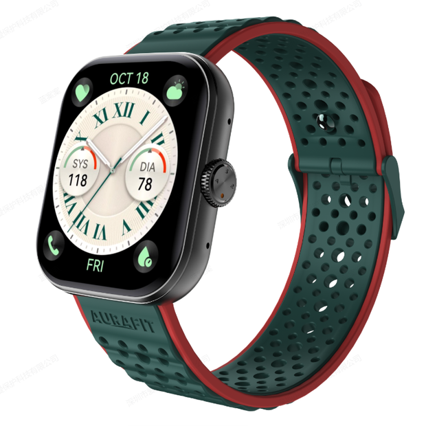 Smartwatch Aurafit UB6 Pro AMOLED Llamadas Bluetooth IA Salud + Audífonos