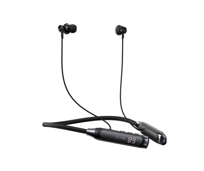 Audífonos Bluetooth G-TiDE EG22 Tipo Collar 5.3 ENC Batería 500mAh Pantalla LED