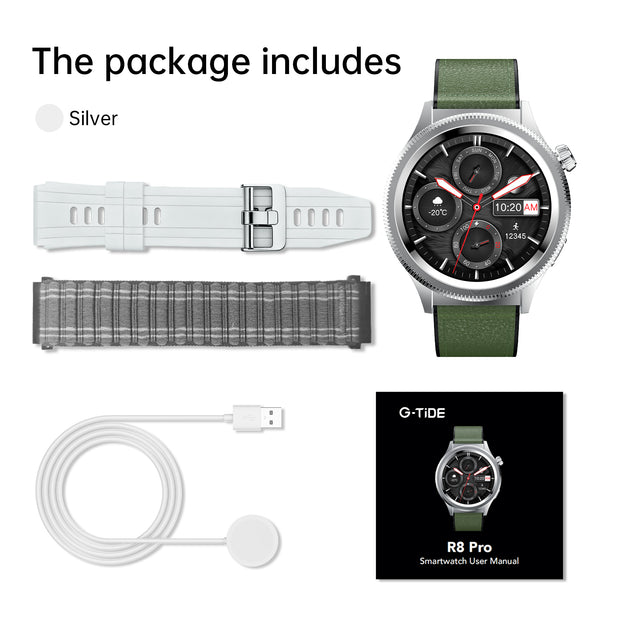 Smartwatch G-TiDE R8 Pro AMOLED Llamadas Bluetooth IA Salud 3 Pulsos