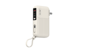 Power Bank G-Tide Traveler 1 — 10.000 mAh | Carga Rápida 22.5W + Cables USB-C y Lightning + Enchufe Integrado