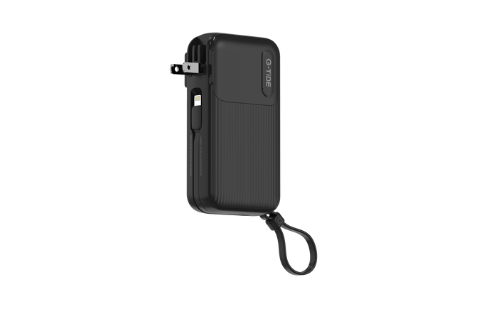 Power Bank G-Tide Traveler 1 — 10.000 mAh | Carga Rápida 22.5W + Cables USB-C y Lightning + Enchufe Integrado