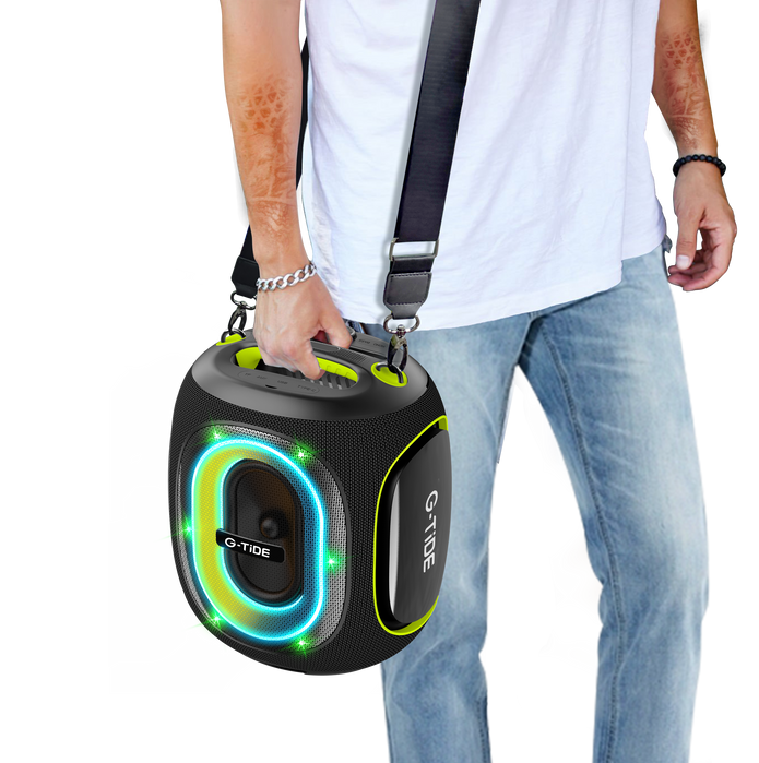 Parlante Bluetooth ThunderBass Max G-TiDE Potente 9000mAh Luces RGB BT 5.3