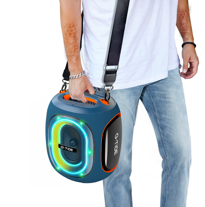 Parlante Bluetooth ThunderBass Max G-TiDE Potente 9000mAh Luces RGB BT 5.3