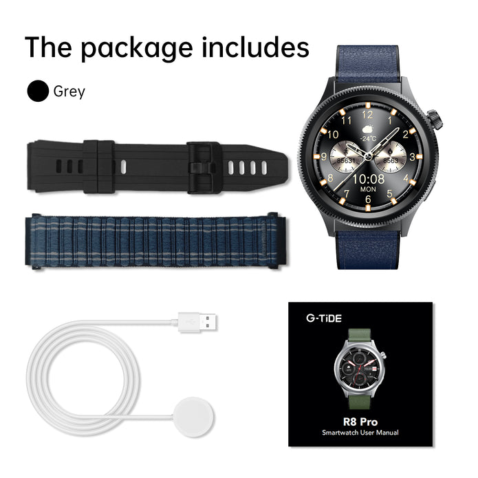 Smartwatch G-TiDE R8 Pro AMOLED Llamadas Bluetooth IA Salud 3 Pulsos