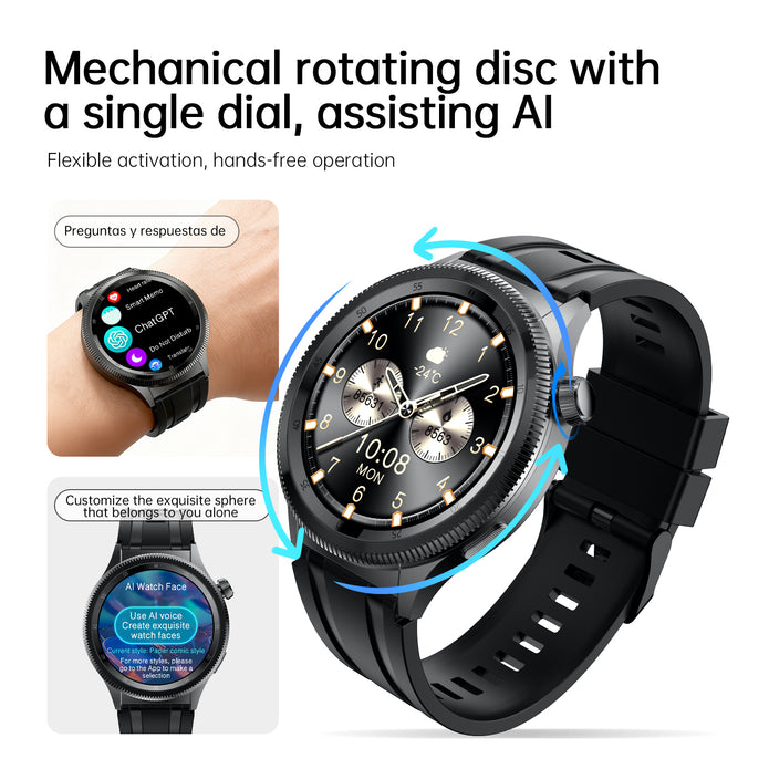Smartwatch G-TiDE R8 Pro AMOLED Llamadas Bluetooth IA Salud 3 Pulsos