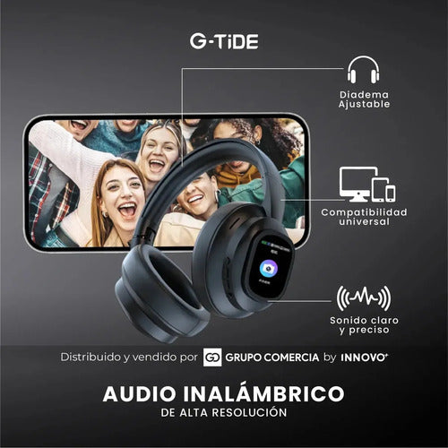 Audífonos G-tide Future Loop | Pantalla Táctil Lcd Negro