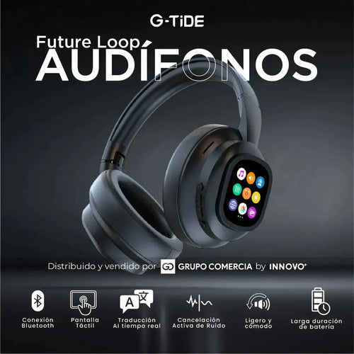 Audífonos G-tide Future Loop | Pantalla Táctil Lcd Negro