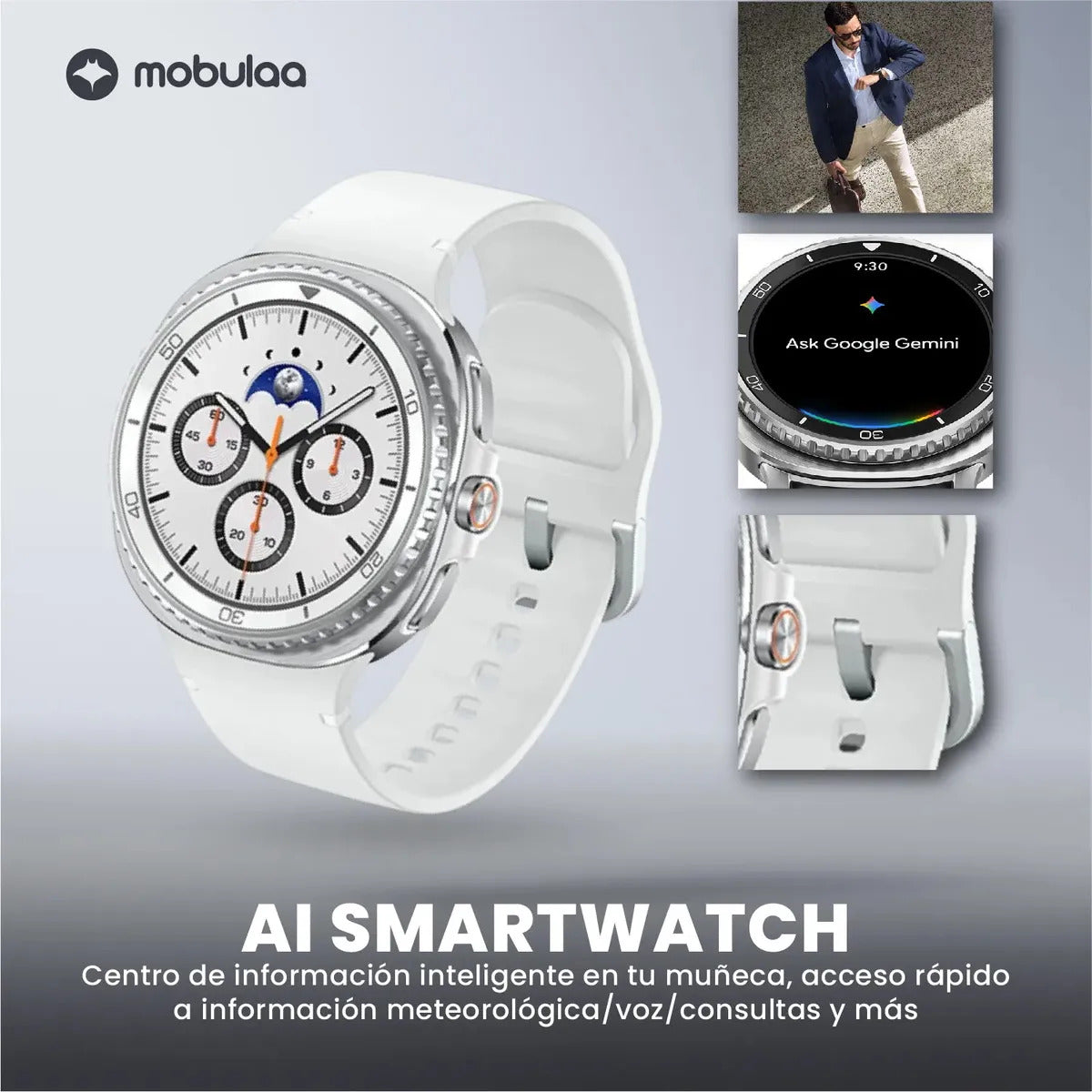 Smartwatch Mobulaa Ms Ultra 2 Pantalla Amoled Hd Ai Ip67