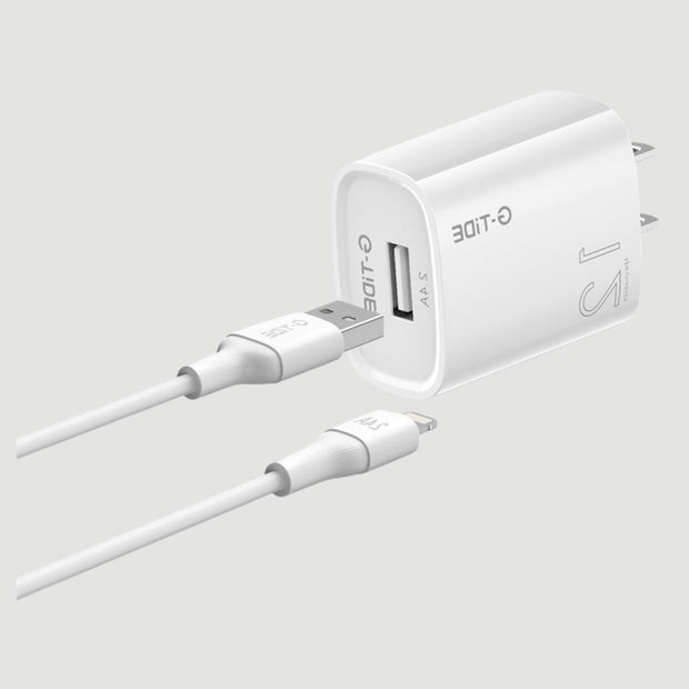 Cargador G-Tide CH12B — 12W USB-A | Compacto, Universal y Confiable para Uso Diario
