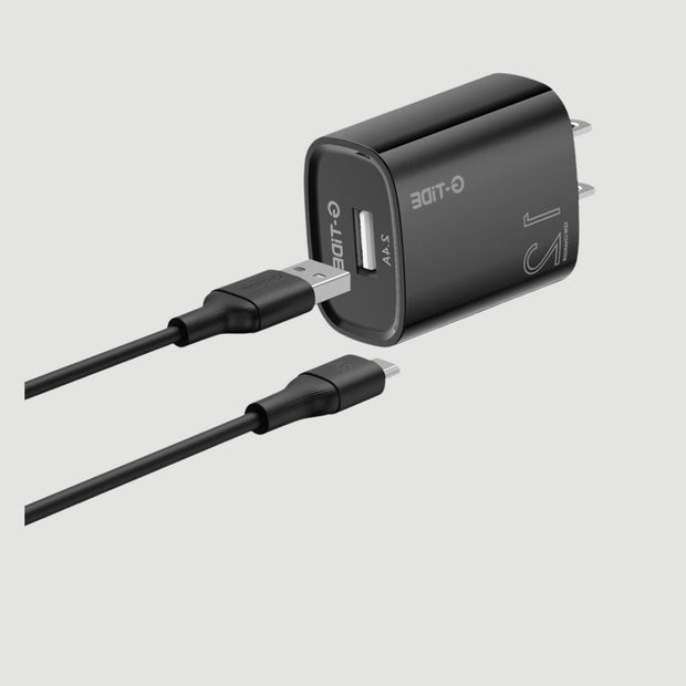 Cargador G-Tide CH12B — 12W USB-A | Compacto, Universal y Confiable para Uso Diario