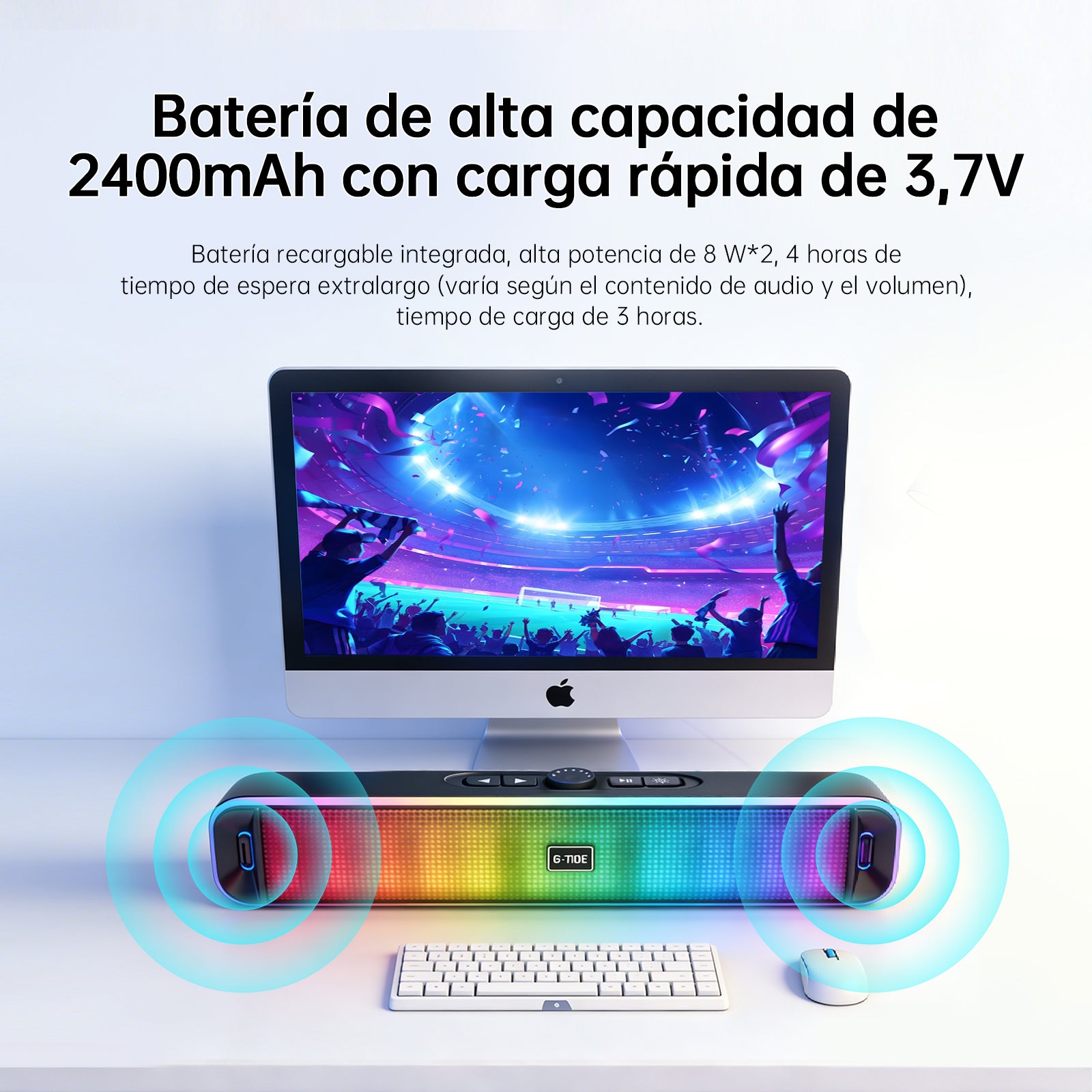 SH30 G-Tide Caja Acústica Inalámbrica Negro 16W