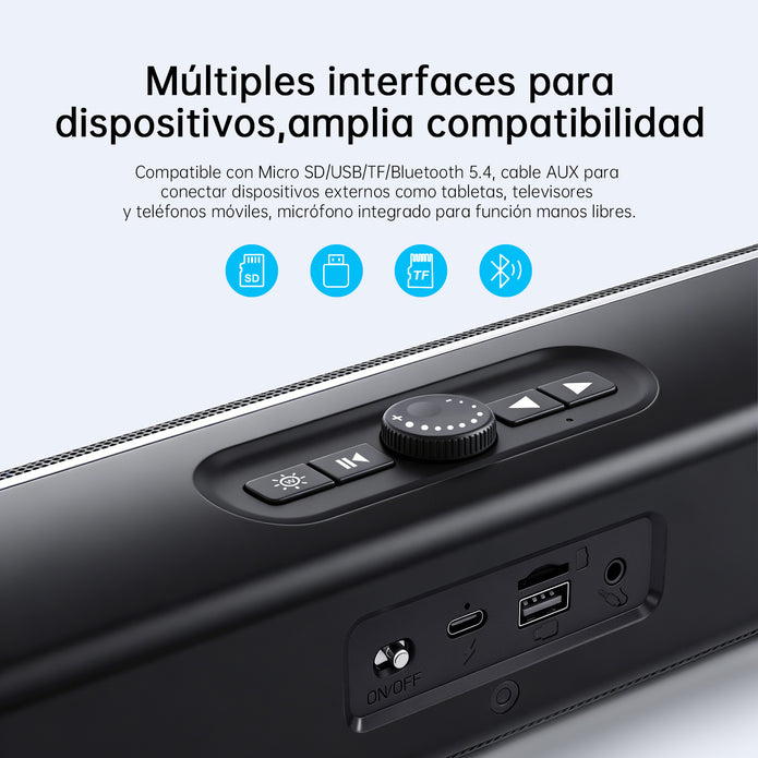 SH30 G-Tide Caja Acústica Inalámbrica Negro 16W