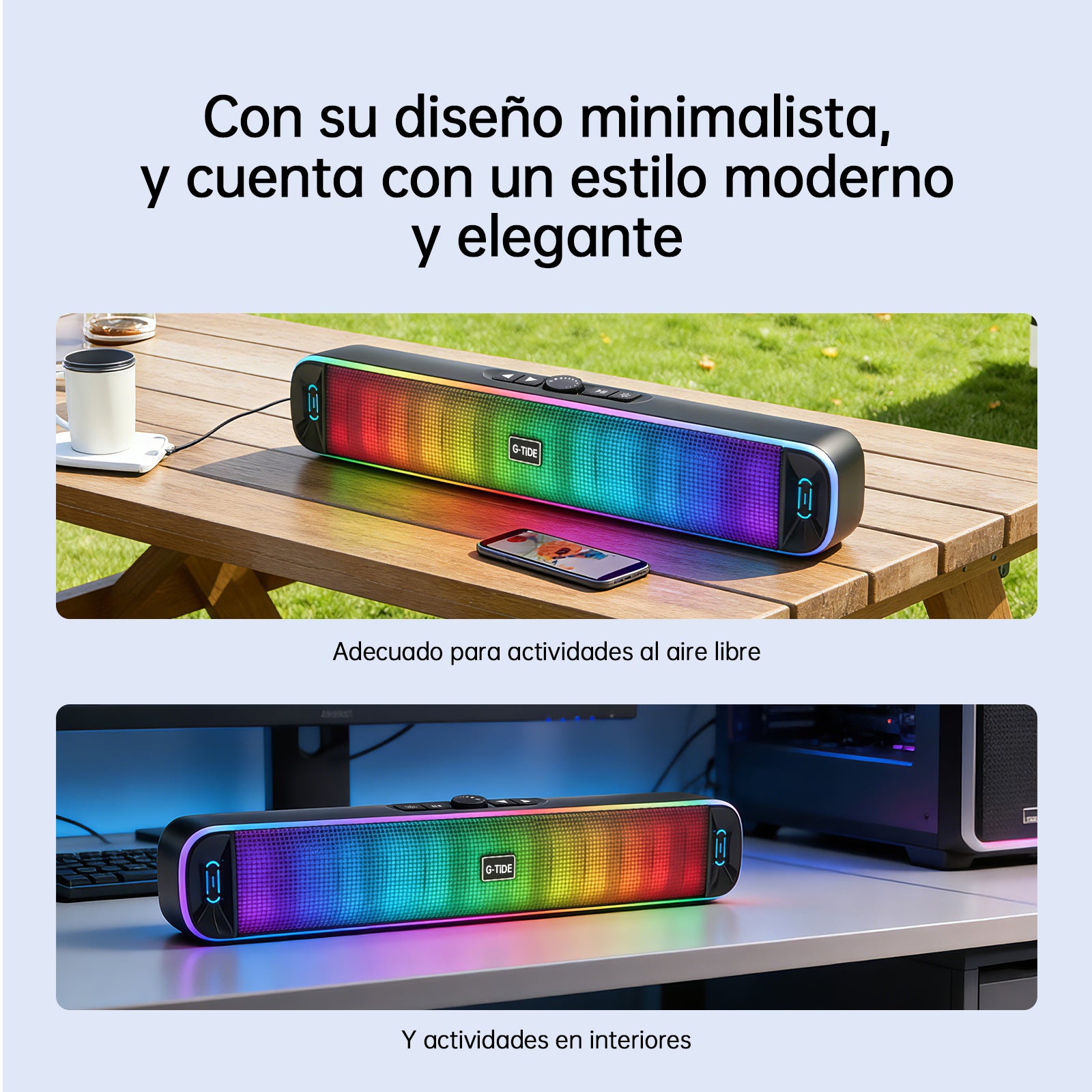 SH30 G-Tide Caja Acústica Inalámbrica Negro 16W