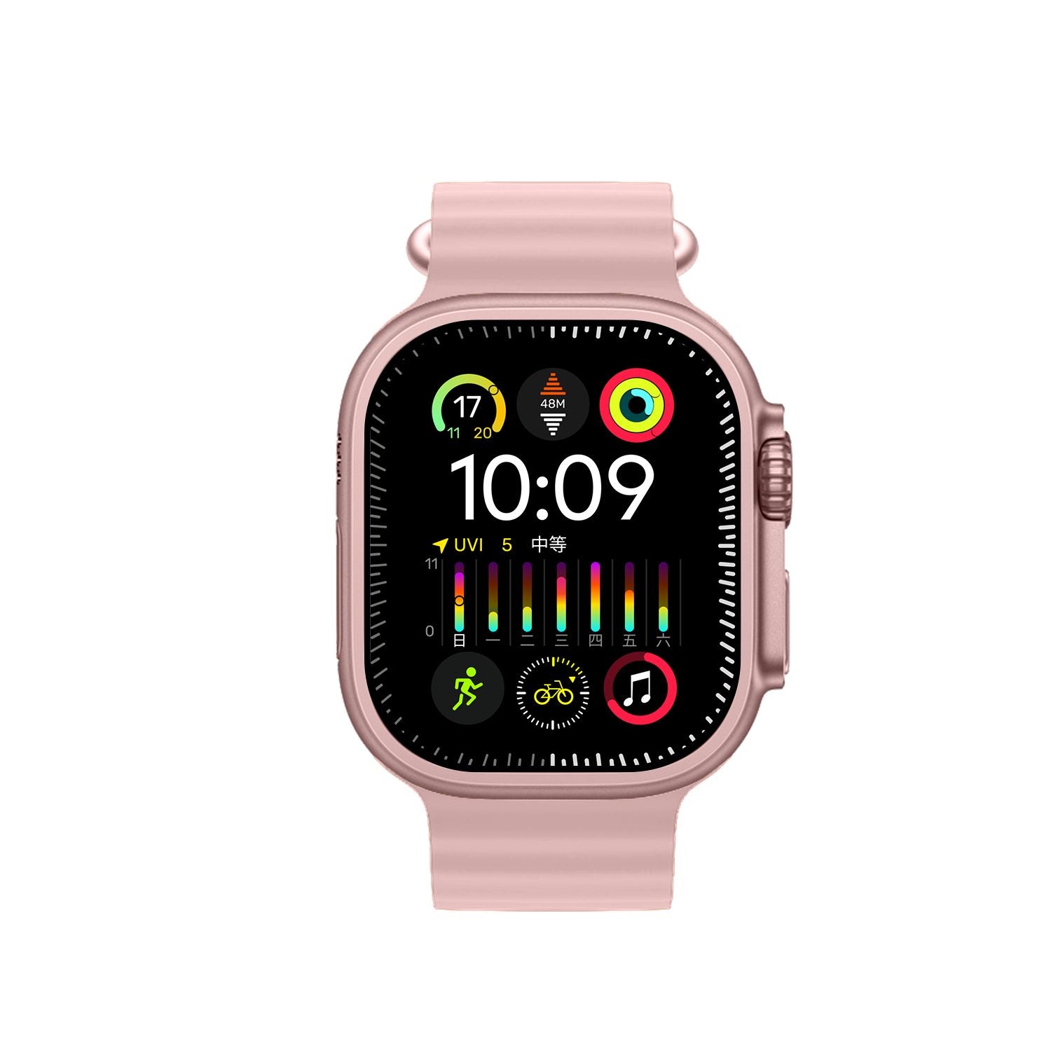 Mobulaa IW10 Ultra Mini Reloj Deportivo Inteligente Pantalla Táctil