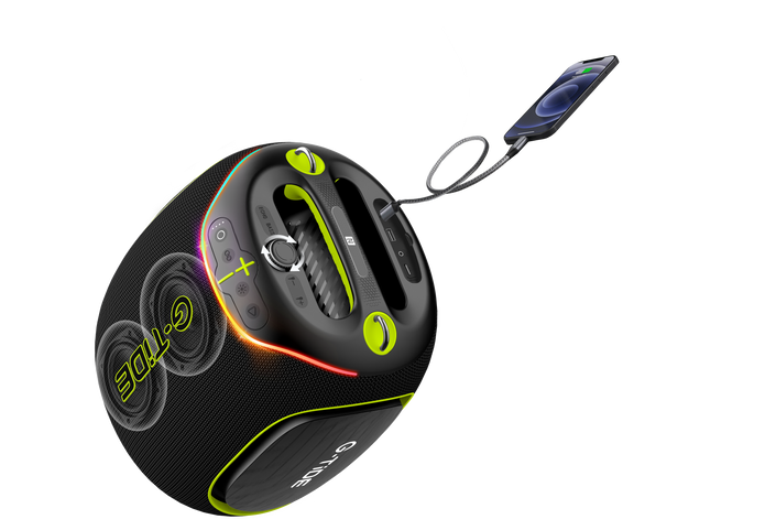 Parlante Bluetooth ThunderBass Max G-TiDE Potente 9000mAh Luces RGB BT 5.3