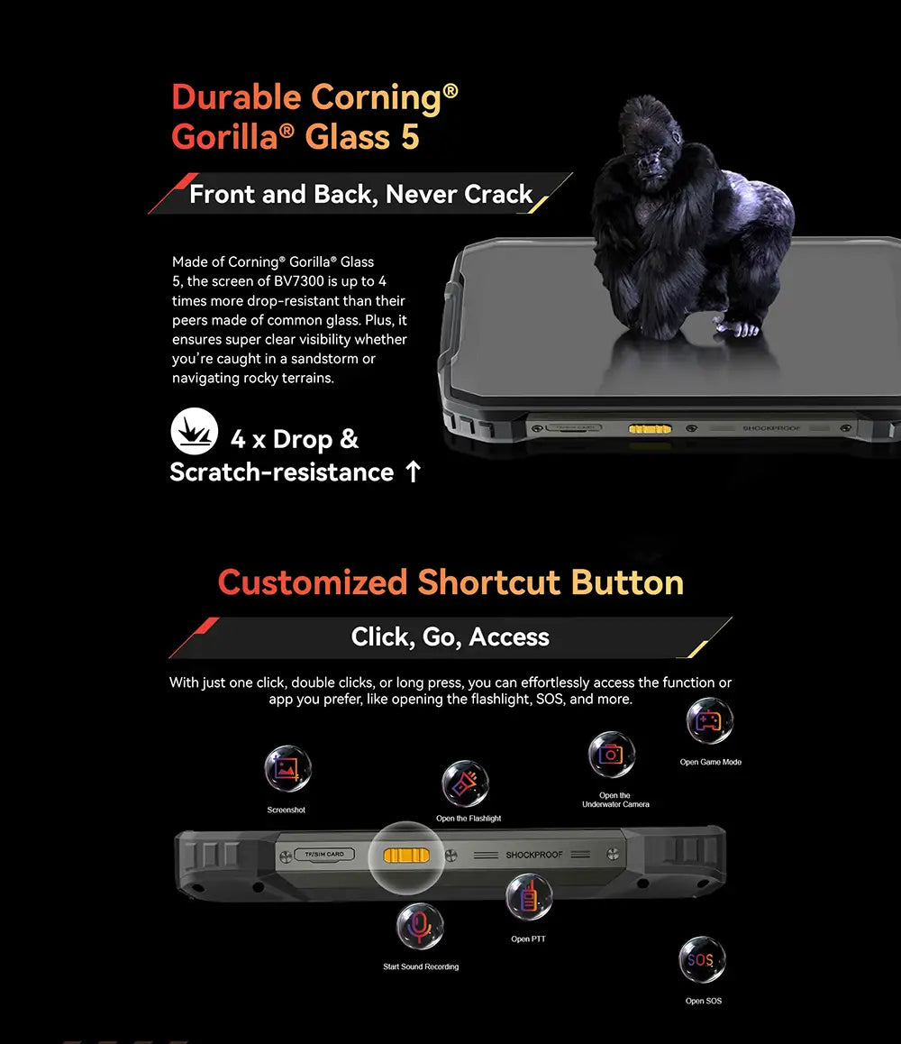 Blackview BV7300 Teléfono Móvil Impermeable con Lámpara De Camping