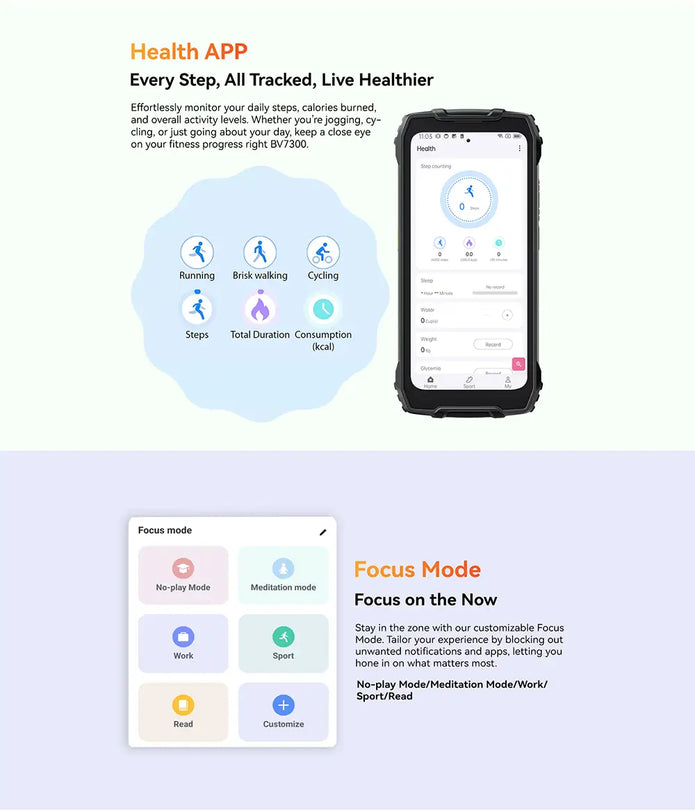 Blackview BV7300 Teléfono Móvil Impermeable con Lámpara De Camping