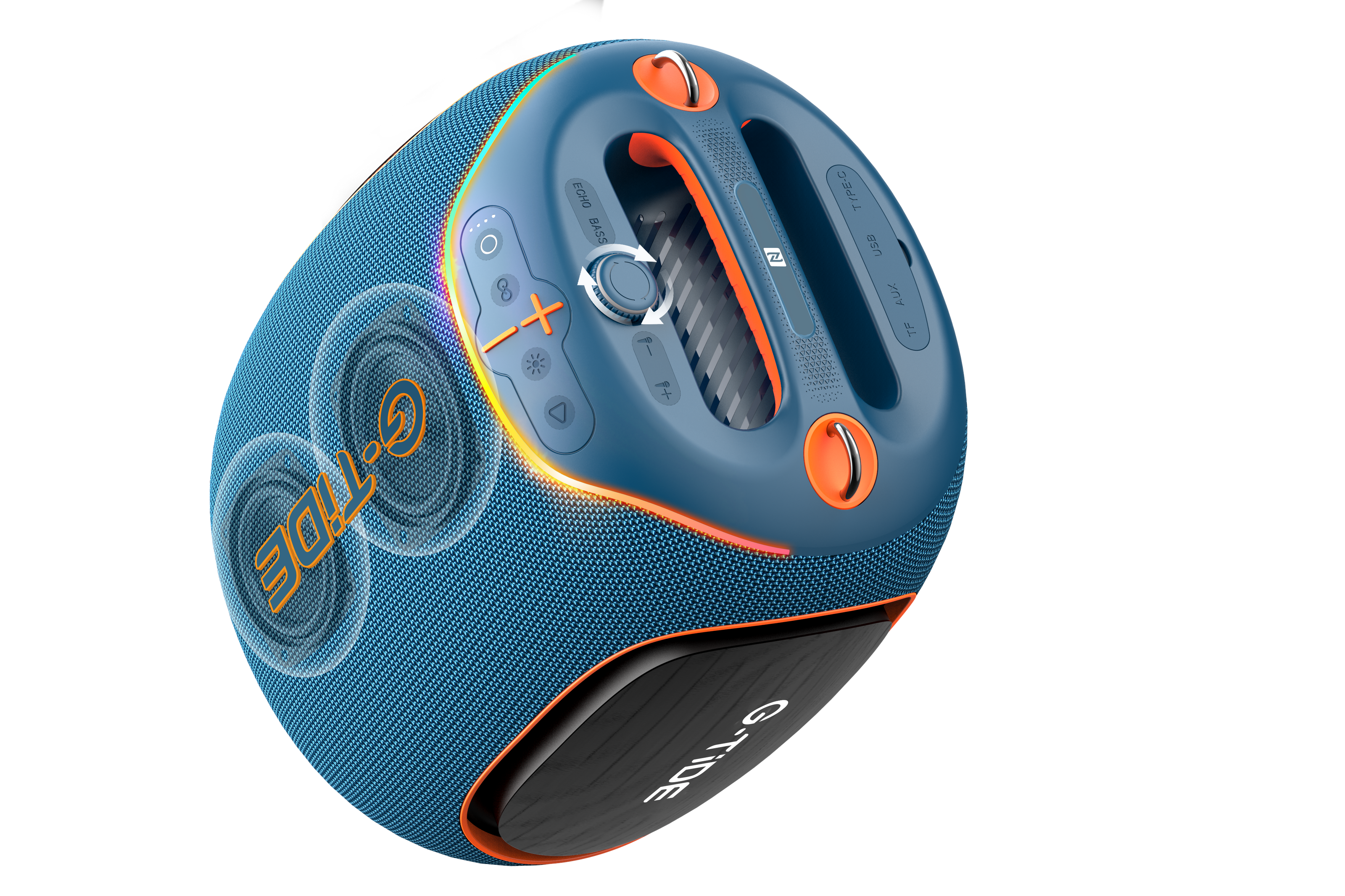 Parlante Bluetooth ThunderBass Max G-TiDE Potente 9000mAh Luces RGB BT 5.3