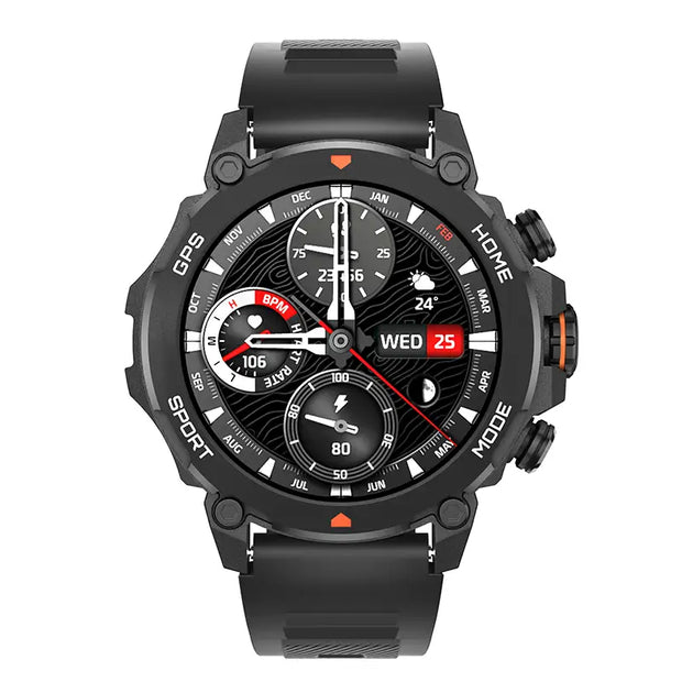 Explorer Aurafit Reloj Inteligente Con Correa De Silicona Negra