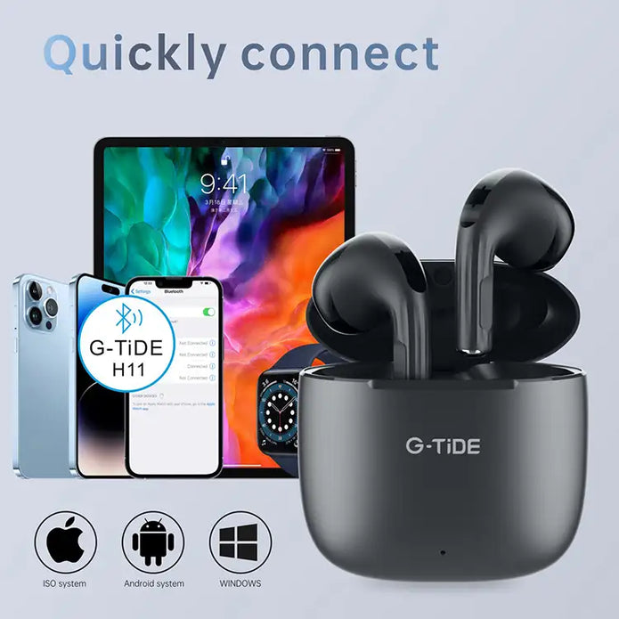 H11 G-Tide Ultraligero Auriculares Inalámbricos Metal
