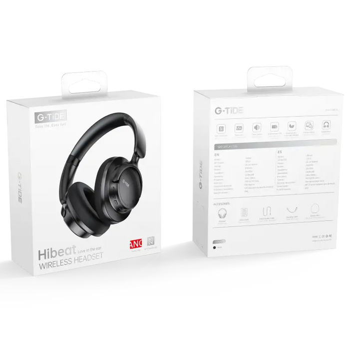 Hibeat G-Tide Auriculares Inalámbricos Supraaurales Negro