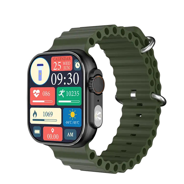 IW09 Ultra Smartwatch Wearables Colombia con Linterna