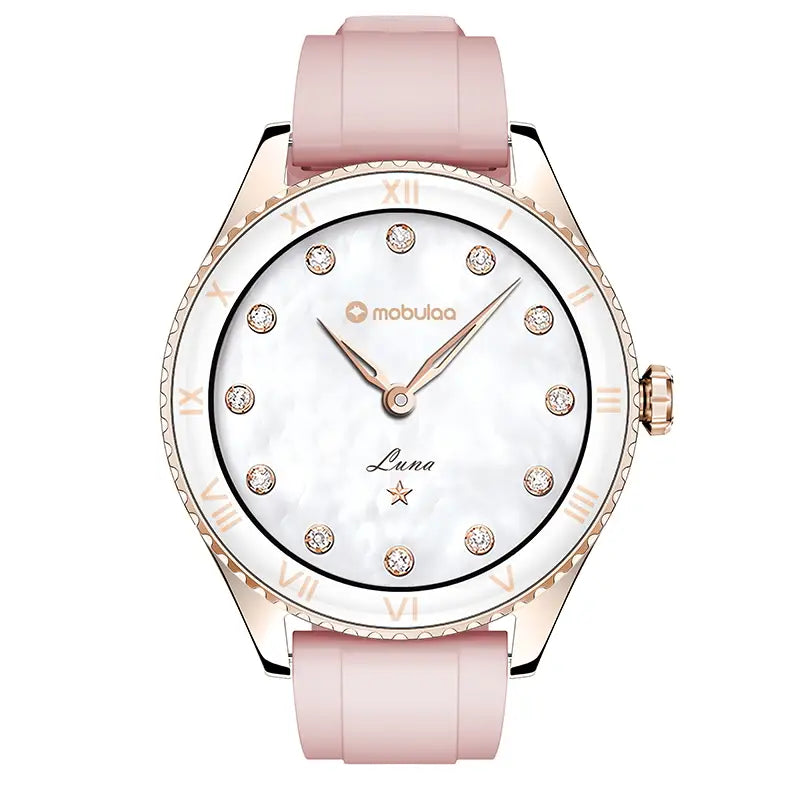 Luna Aurafit Reloj Inteligente Para Mujer Rosa Bluetooth