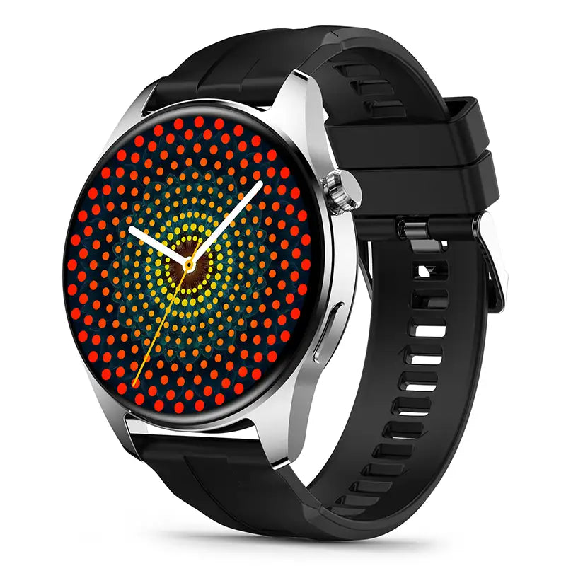 Mobulaa Reloj Inteligente Circular H4 Plus Pantalla Dividida