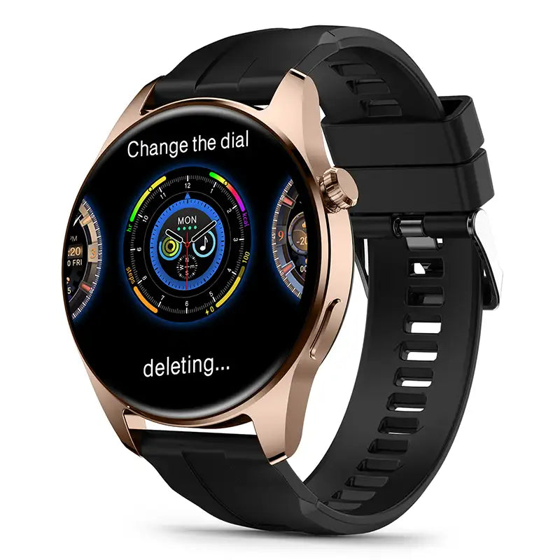 Mobulaa Reloj Inteligente Circular H4 Plus Pantalla Dividida